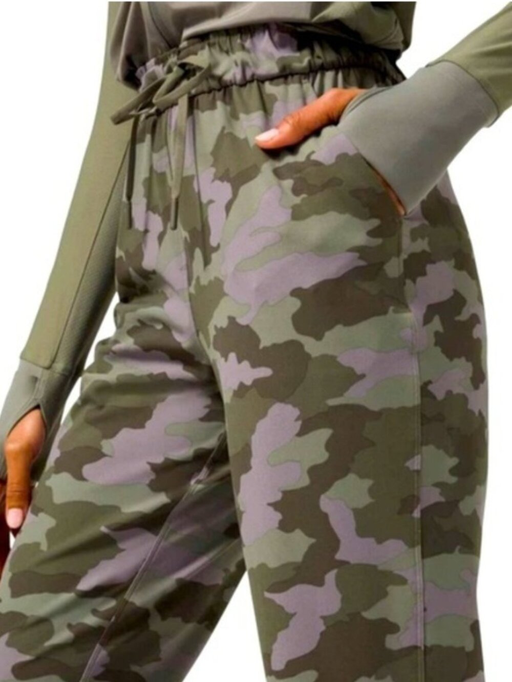 LULULEMON Jogger Pant High-Rise Camo Dusky Lavender 7/8